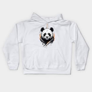 amazing logo for a Warrior panda Kids Hoodie